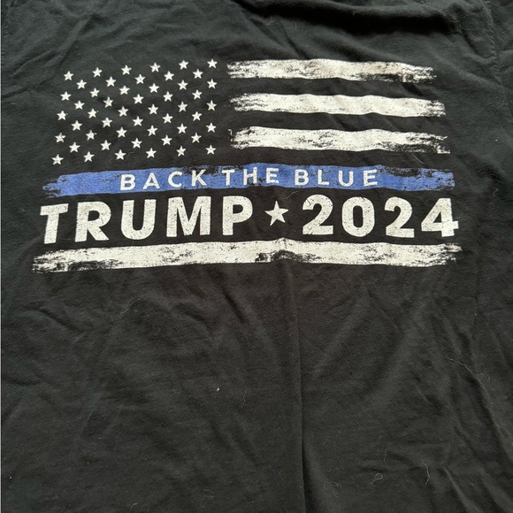 Trump for President: Back the Blue 2024 Campaign T-Shirt: MAGA: XL - Picture 2 of 3